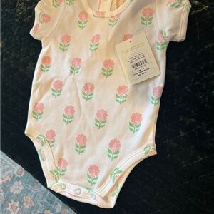 TBBC floral onesie 6-12 mo NWT